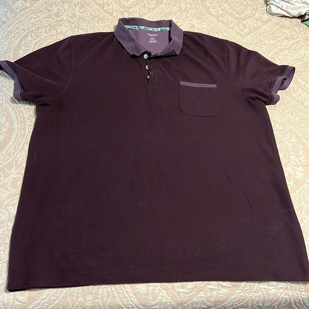 Mens XXL Van Heusen Purple Polo